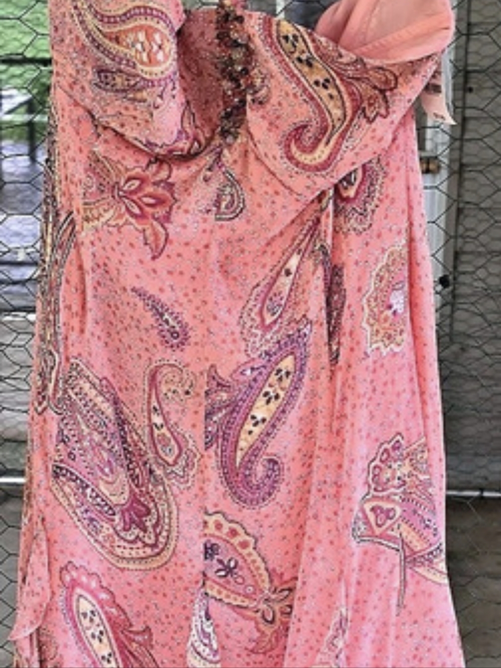 MIXFIT Paisley Halter Dress in Pink & Purple Size 16